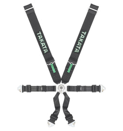 Cinture Takata Racing  RACE 6-Punti Black Snap-on - em-power.it