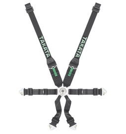 Cinture Takata Racing  RACE 6-Punti Black Snap-on HANS - em-power.it