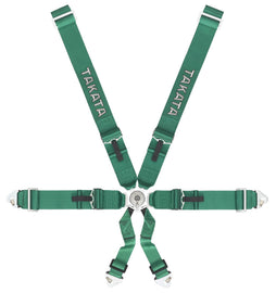 Cinture Takata Racing  RACE SFI 6-Punti Green Snap-on - em-power.it