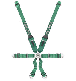 Cinture Takata Racing  RACE SFI 6-Punti Green Snap-on HANS - em-power.it