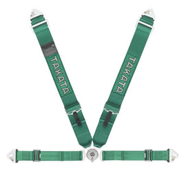 Cinture Takata Racing  RACE 4-Punti Green Snap-on - em-power.it