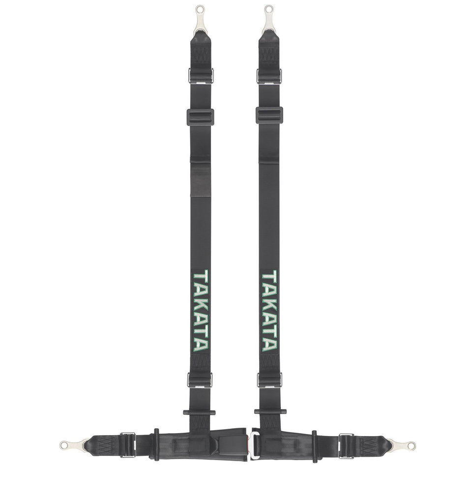 Takata Racing DRIFT II 4-Point Belts Black Bolt-on