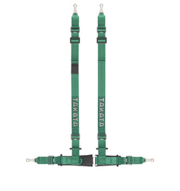 Cinture Takata Racing  DRIFT II 4-Punti Green Bolt-on - em-power.it