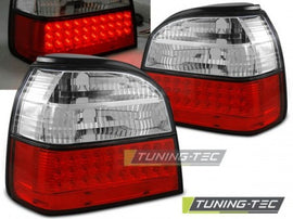 Fanali Posteriori LED Rossi Bianchi per VW GOLF MK3 09.91-08.97