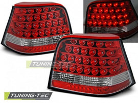 Fanali Posteriori LED Rossi Bianchi per VW GOLF MK4 09.97-09.03