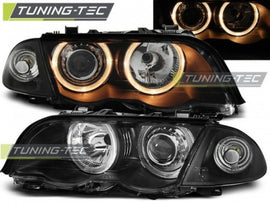 Fari Anteriori ANGEL EYES Neri per BMW Serie 3 E46 05.98-08.01 S/T
