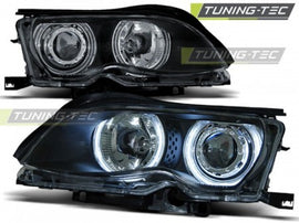 Fari Anteriori ANGEL EYES CCFL Neri per BMW Serie 3 E46 09.01-03.05