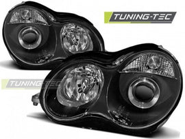 Fari Anteriori Neri per MERCEDES Classe C W203 07.00-03.04