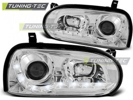 Fari Anteriori DAYLIGHT CHROME per VW GOLF MK3 09.91-08.97