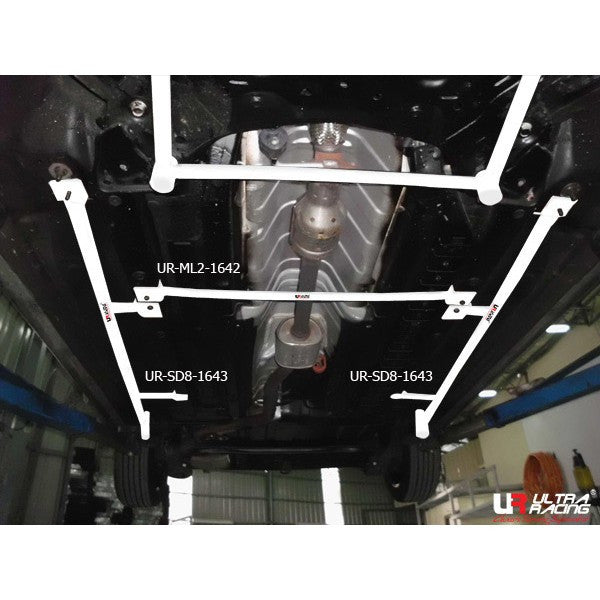 Kia Carens 13+ UltraRacing 2x3P Lower Side Braces 1643 SD8-1643x - em-power.it