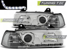 Carica l&#39;immagine nel visualizzatore di Gallery, Fari Anteriori DAYLIGHT CHROME per BMW Serie 3 E36 12.90-08.99