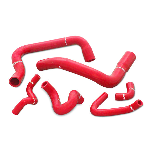 Ford Mustang 86-93 GT Cobra Kit Tubi Radiatore in Silicone Rosso Red Mishimoto