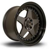 Cerchio in Lega Rota Kyusha 17x9.5 5x114.3 ET0 Flat Black Black Lip