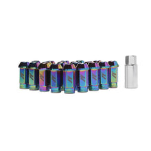 Carica l&#39;immagine nel visualizzatore di Gallery, Mishimoto Aluminium Locking Lug Nuts M12 x 1.25 Neo Chrome