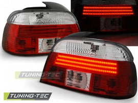 Fanali Posteriori LED BAR Rossi Bianchi per BMW Serie 5 E39 09.95-08.00