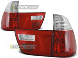 Fanali Posteriori Rossi Bianchi per BMW X5 E53 09.99-06