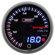 Carica l&#39;immagine nel visualizzatore di Gallery, ProSport JDM &quot;Dual Display&quot; Manometro Voltimetro (60 mm)