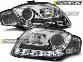 Fari Anteriori DAYLIGHT CHROME per AUDI A4 B7 11.04-03.08