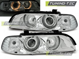 Fari Anteriori ANGEL EYES CHROME per BMW Serie 5 E39 09.95-06.03
