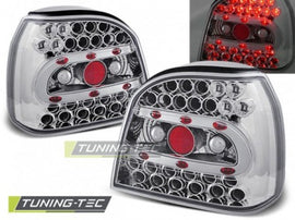 Fanali Posteriori LED CHROME per VW GOLF MK3 09.91-08.97