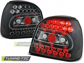Fanali Posteriori LED Neri per VW GOLF MK3 09.91-08.97