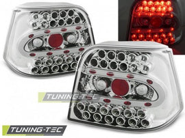 Fanali Posteriori LED CHROME per VW GOLF MK4 09.97-09.03