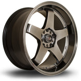 Cerchio in Lega Rota GTR-D 18x9.5 5x114.3 ET12 Hyper Black