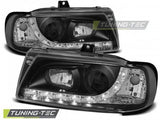 Fari Anteriori DAYLIGHT Neri per SEAT IBIZA/CORDOBA/POLO VARIANT, SEDAN 10.93-08.99