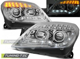 Fari Anteriori per OPEL ASTRA H 03.04-10 DAYLIGHT CHROME