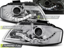 Carica l&#39;immagine nel visualizzatore di Gallery, Fari Anteriori DAYLIGHT CHROME per AUDI A3 8P 05.03-03.08