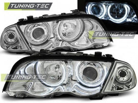 Fari Anteriori ANGEL EYES CCFL CHROME per BMW Serie 3 E46 05.98-08.01 S/T