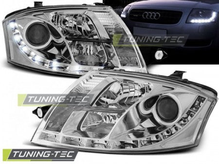 Fari Anteriori DAYLIGHT CHROME per AUDI TT 8N 99-06