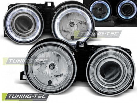 Fari Anteriori ANGEL EYES CHROME per BMW Serie 3 E30 11.82-06.94