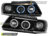 Fari Anteriori ANGEL EYES Neri per AUDI A3 8L 08.96-08.00