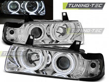 Carica l&#39;immagine nel visualizzatore di Gallery, Fari Anteriori ANGEL EYES CCFL CHROME per BMW Serie 3 E36 12.90-08.99 S/C/T