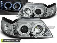 Carica l&#39;immagine nel visualizzatore di Gallery, Fari Anteriori per FORD MUSTANG 98-04 ANGEL EYES CHROME