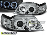 Fari Anteriori per FORD MUSTANG 98-04 ANGEL EYES CHROME