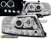 Load image into Gallery viewer, Fari Anteriori per MITSUBISHI PAJERO V60 00-06 ANGEL EYES CHROME