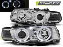 Load image into Gallery viewer, Fari Anteriori ANGEL EYES CHROME per BMW Serie 7 E38 09.98-07.01