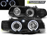 Fari Anteriori ANGEL EYES Neri per BMW Serie 7 E38 09.98-07.01