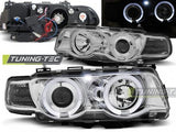 Fari Anteriori XENON ANGEL EYES CHROME per BMW Serie 7 E38 09.98-07.01