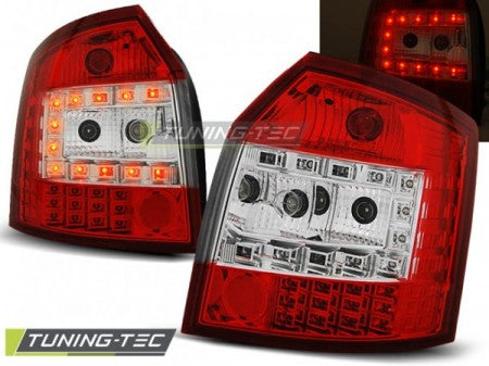 Fanali Posteriori LED Rossi Bianchi per AUDI A4 B6 10.00-10.04 AVANT