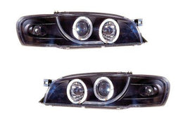 Subaru Impreza GC8 97-01 Fari Anteriori Proiettori Angel eye Neri