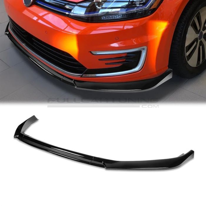 Lip Paraurti Anteriore Nero in Plastica ABS Golf MK8