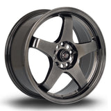 Cerchio in Lega Rota GTR 17x7.5 5x114.3 ET45 Hyper Black