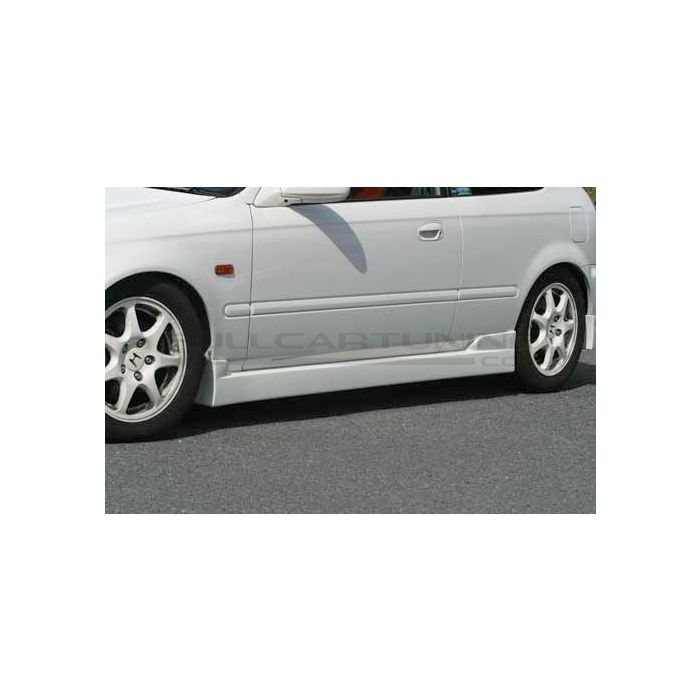 Minigonne Chargespeed Style Nero in Plastica ABS Honda Civic EJ EK