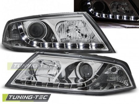 Fari Anteriori Fari Anteriori Xenon DAYLIGHT CHROME per SKODA OCTAVIA 2 03.04-08