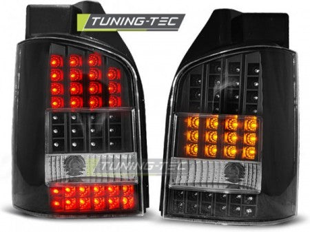 Fanali Posteriori LED Neri per VW T5 04.03-09