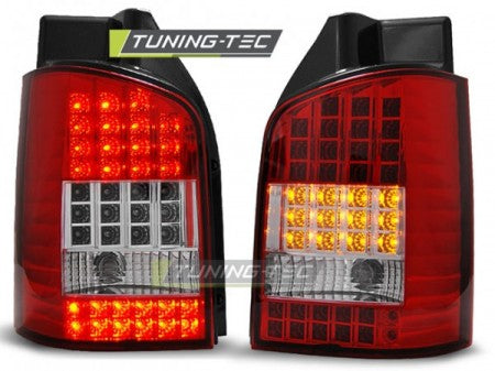 Fanali Posteriori LED Rossi Bianchi per VW T5 04.03-09