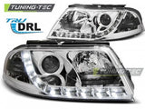 Fari Anteriori TRUE DRL CHROME per VW PASSAT 3BG 09.00-03.05